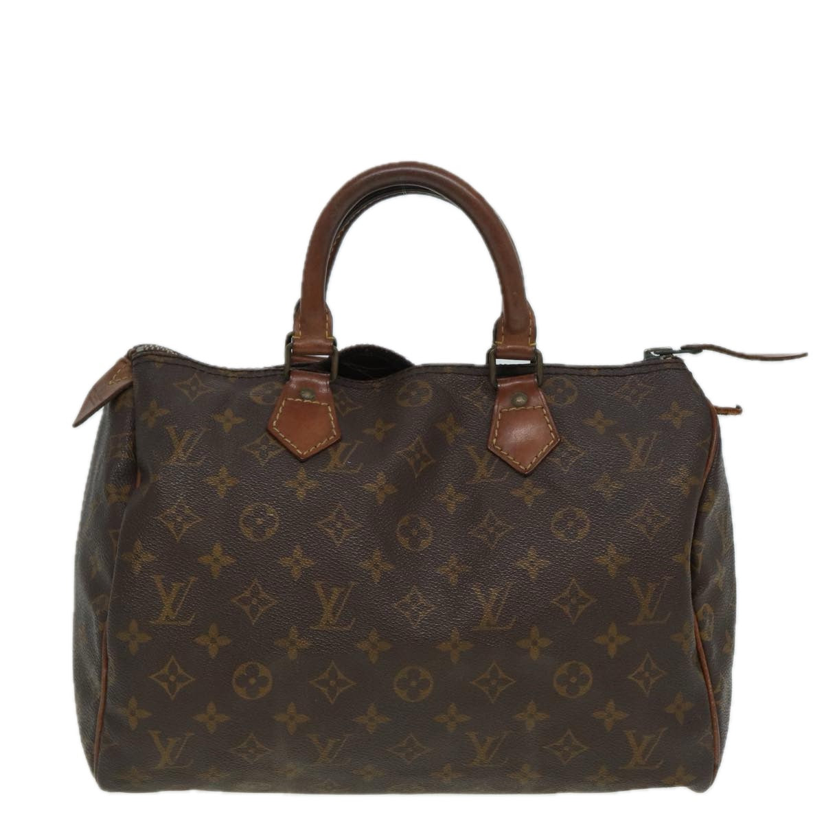 LOUIS VUITTON Monogram Speedy 30 Hand Bag Vintage M41526 LV Auth ar12081