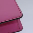 GUCCI Sylvie Web Sherry Line Mini Chain Bag Leather Pink 431666 Auth ar12089-17