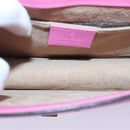 GUCCI Sylvie Web Sherry Line Mini Chain Bag Leather Pink 431666 Auth ar12089-11