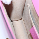 GUCCI Sylvie Web Sherry Line Mini Chain Bag Leather Pink 431666 Auth ar12089-20