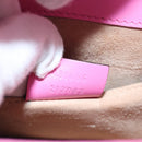 GUCCI Sylvie Web Sherry Line Mini Chain Bag Leather Pink 431666 Auth ar12089-12