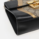 GUCCI Padlock GG Supreme Chain Shoulder Bag PVC Beige 432182 Auth ar12095-15