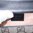 GUCCI Padlock GG Supreme Chain Shoulder Bag PVC Beige 432182 Auth ar12095-12