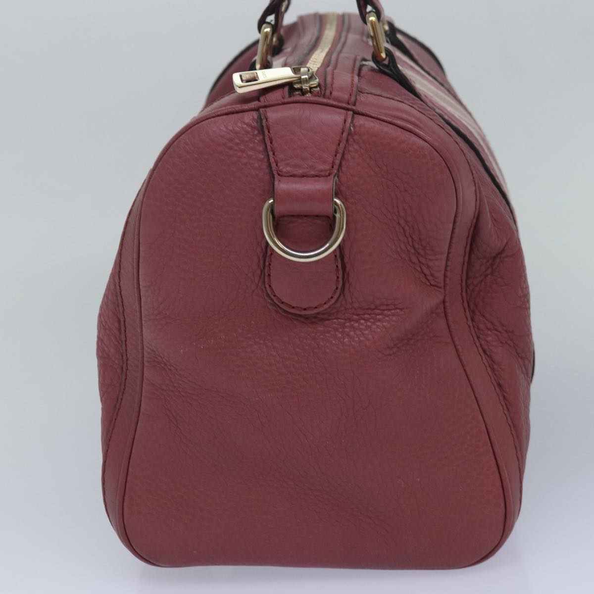 GUCCI Boston Bag Leather Pink 247205 Auth ar12100