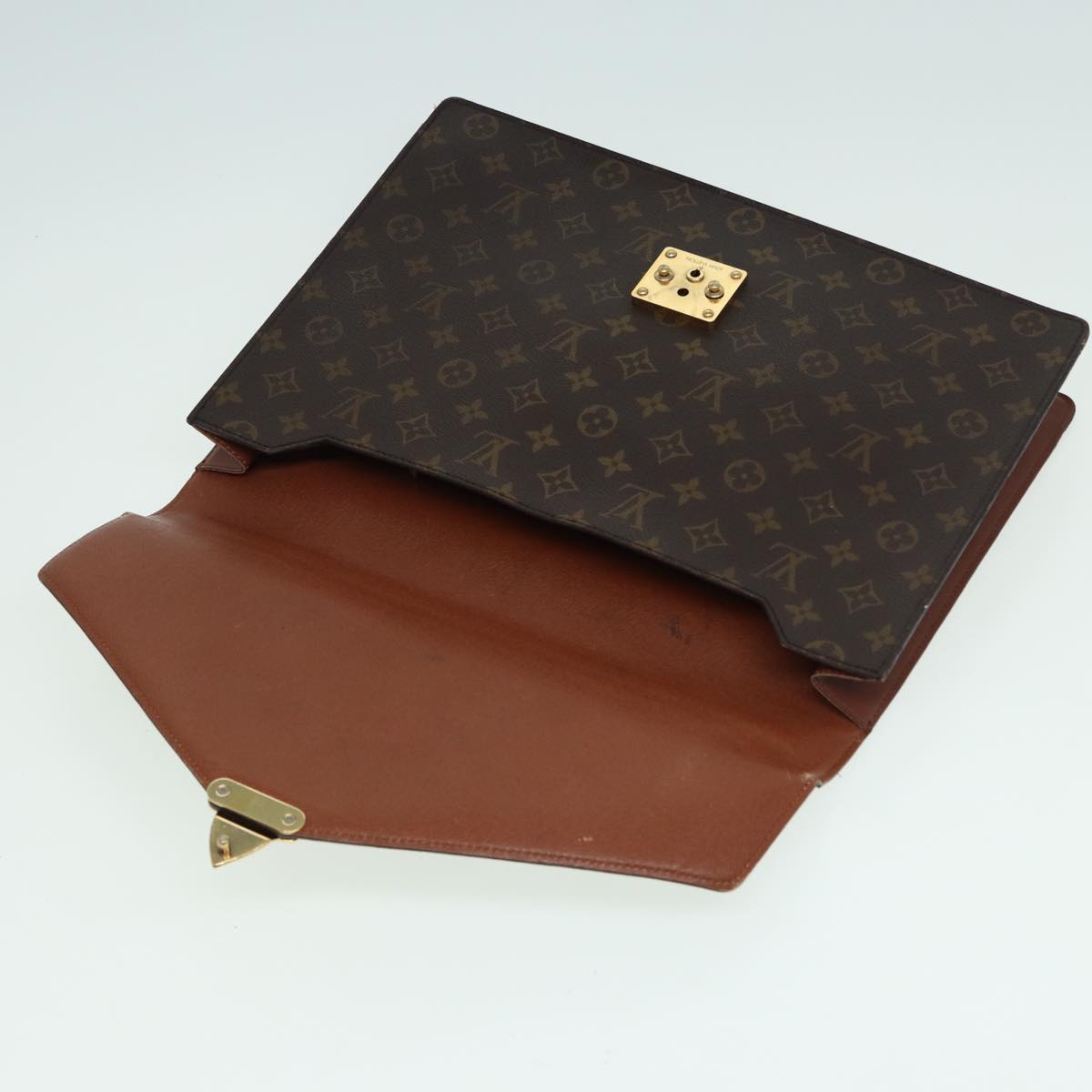 LOUIS VUITTON Monogram Porte Documents Bandouliere Bag M53338 LV Auth ar12103