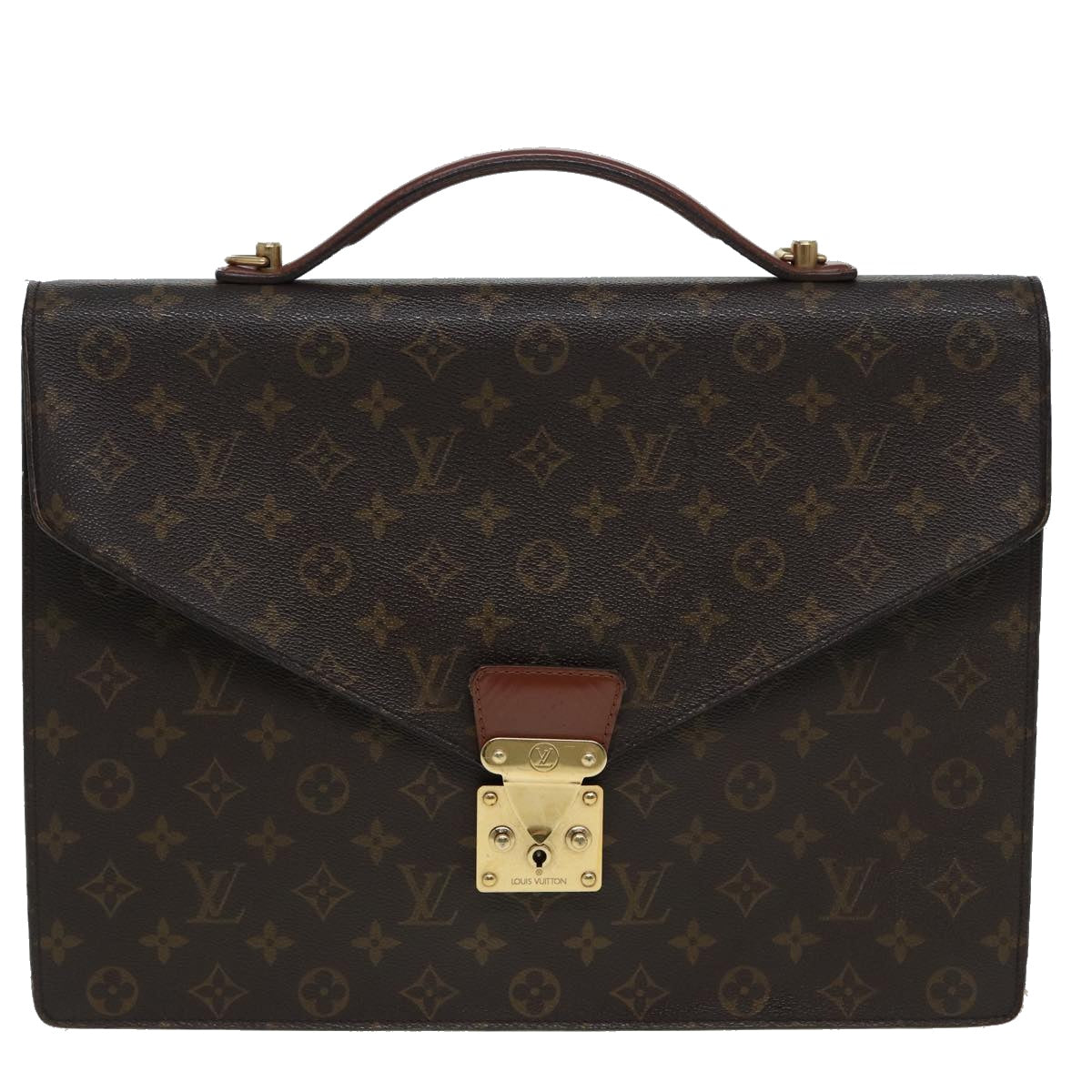 LOUIS VUITTON Monogram Porte Documents Bandouliere Bag M53338 LV Auth ar12103