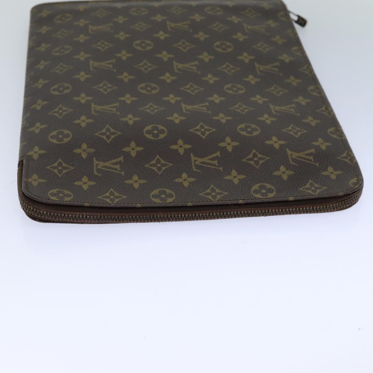 LOUIS VUITTON Monogram Poche Document Briefcase M53400 LV Auth ar12105