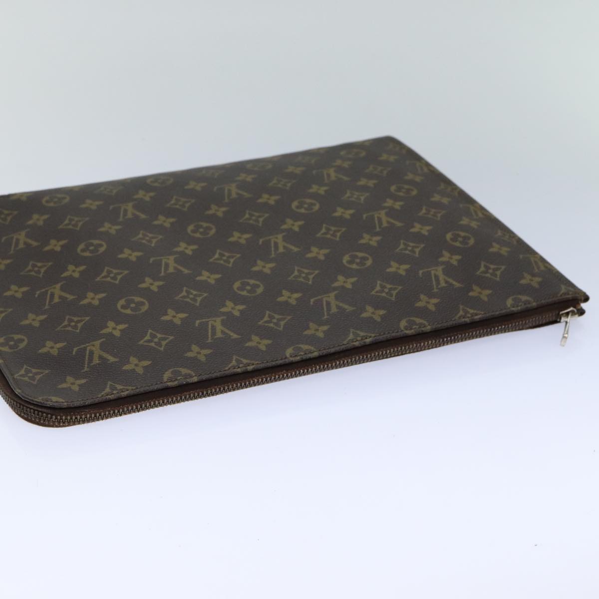 LOUIS VUITTON Monogram Poche Document Briefcase M53400 LV Auth ar12105