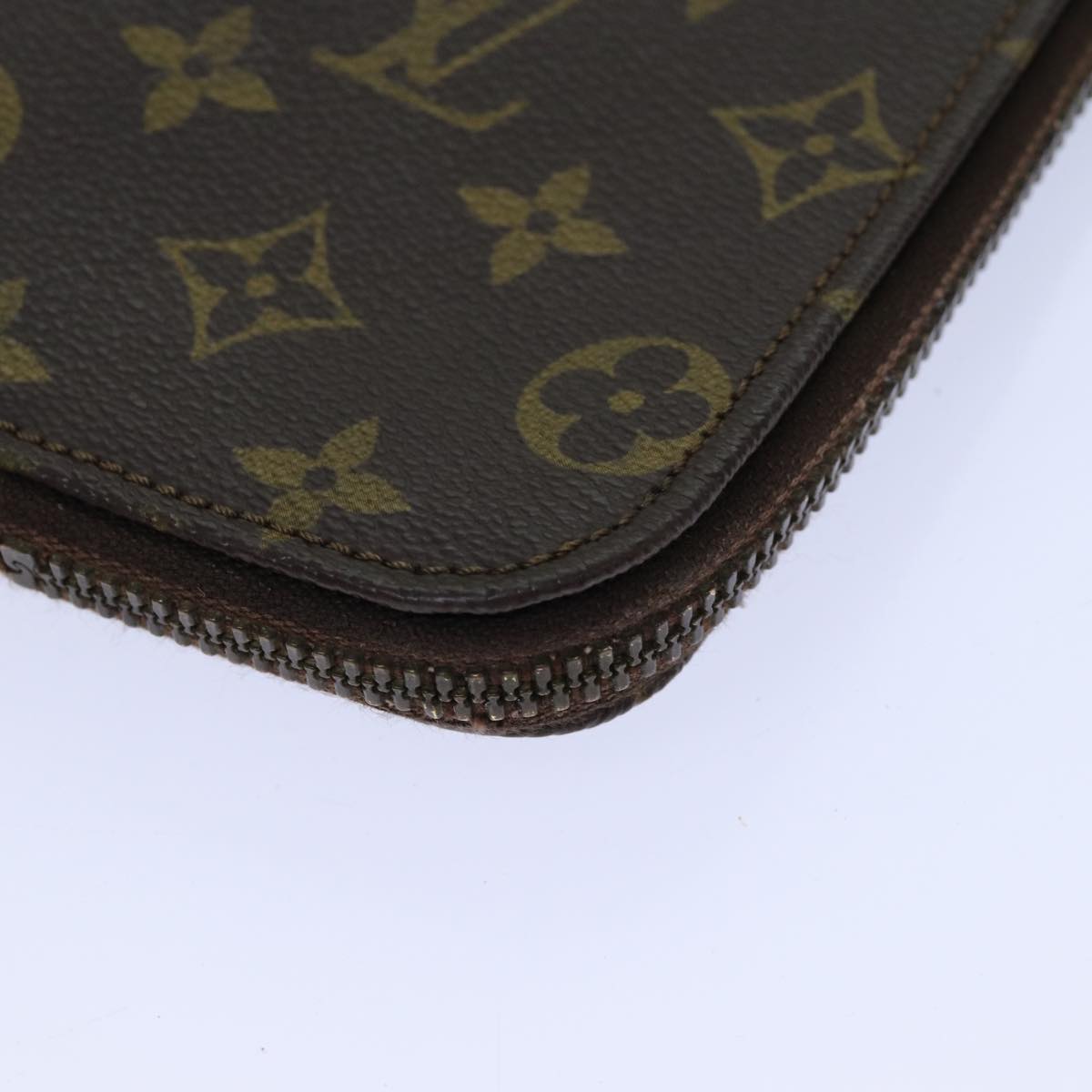 LOUIS VUITTON Monogram Poche Document Briefcase M53400 LV Auth ar12105