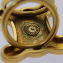 CELINE Triomphe Scarf Ring metal Gold Auth ar12111-8
