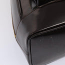 GUCCI Bamboo Body Bag Enamel Brown 003 2113 0027 Auth ar12113-15