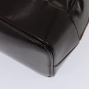 GUCCI Bamboo Body Bag Enamel Brown 003 2113 0027 Auth ar12113-16