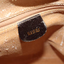 GUCCI Bamboo Body Bag Enamel Brown 003 2113 0027 Auth ar12113-18