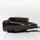 GUCCI Bamboo Body Bag Enamel Brown 003 2113 0027 Auth ar12113-4