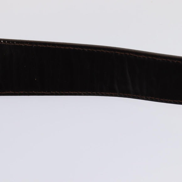 GUCCI Bamboo Body Bag Enamel Brown 003 2113 0027 Auth ar12113