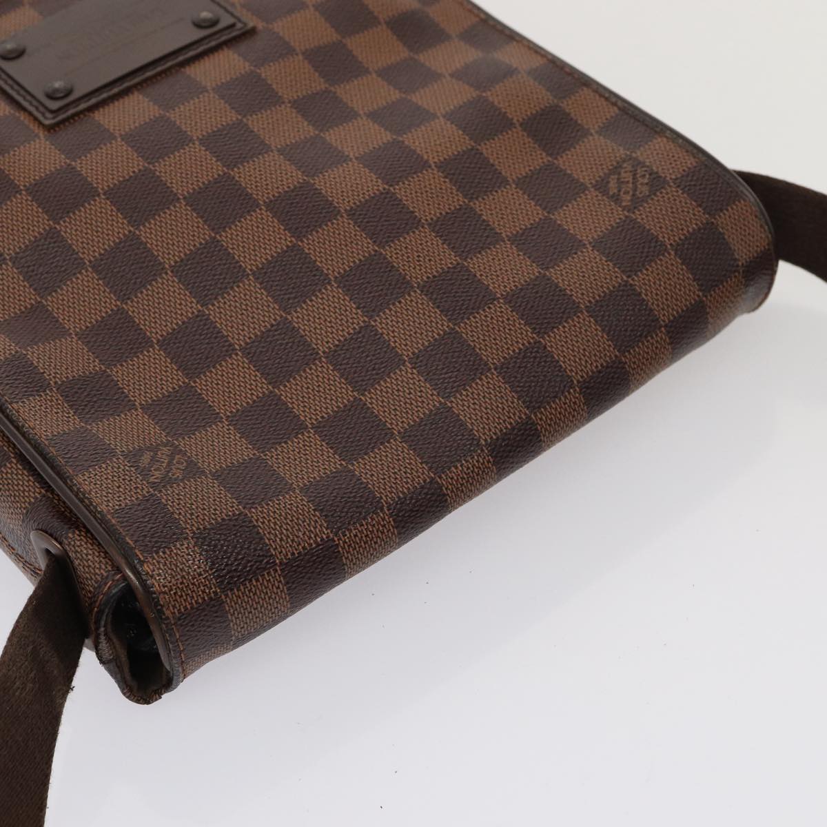 LOUIS VUITTON Damier Ebene Brooklyn PM Shoulder Bag N51210 LV Auth ar12116