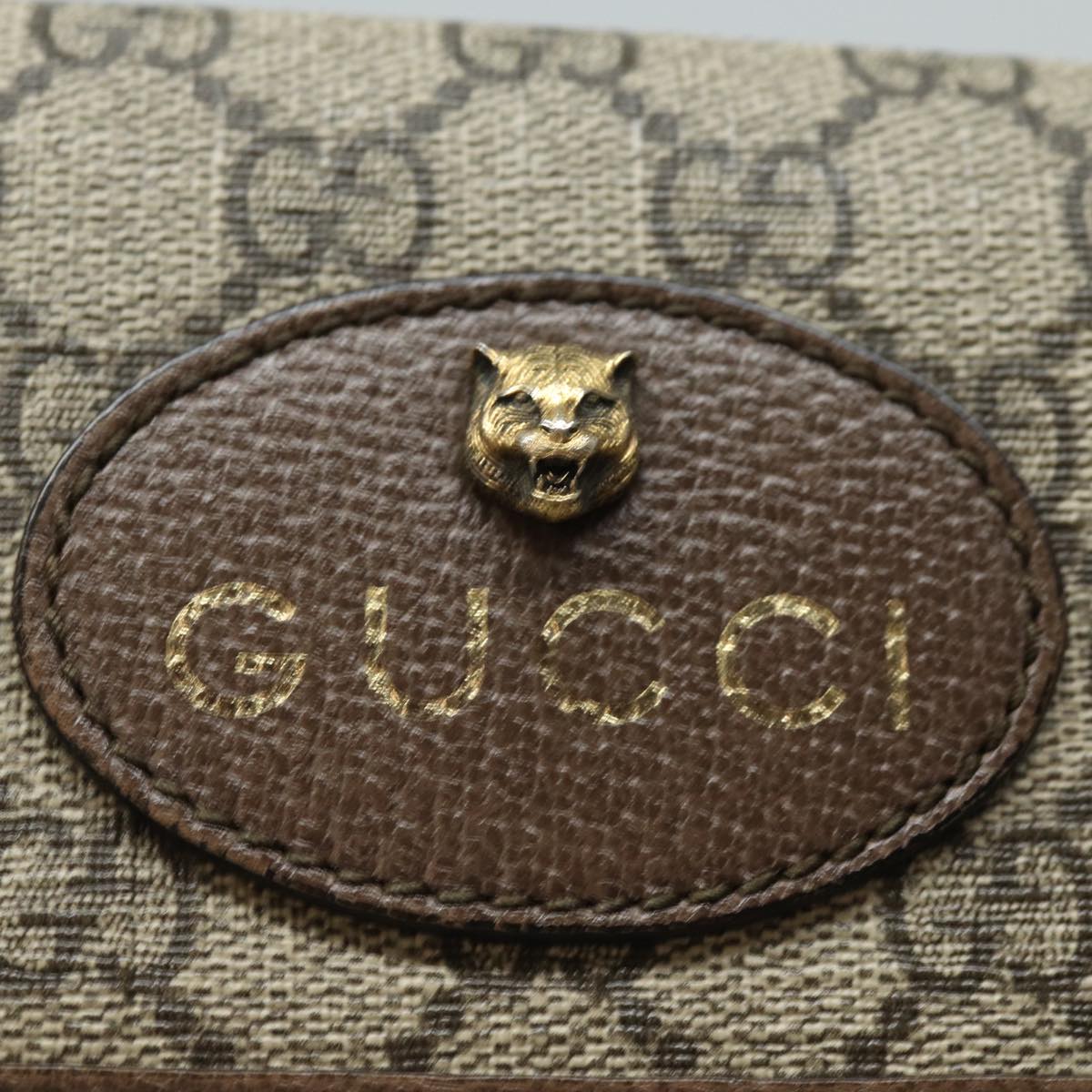 GUCCI GG Supreme Web Sherry Line Waist bag Neo Vintage Beige 493930 Auth ar12117