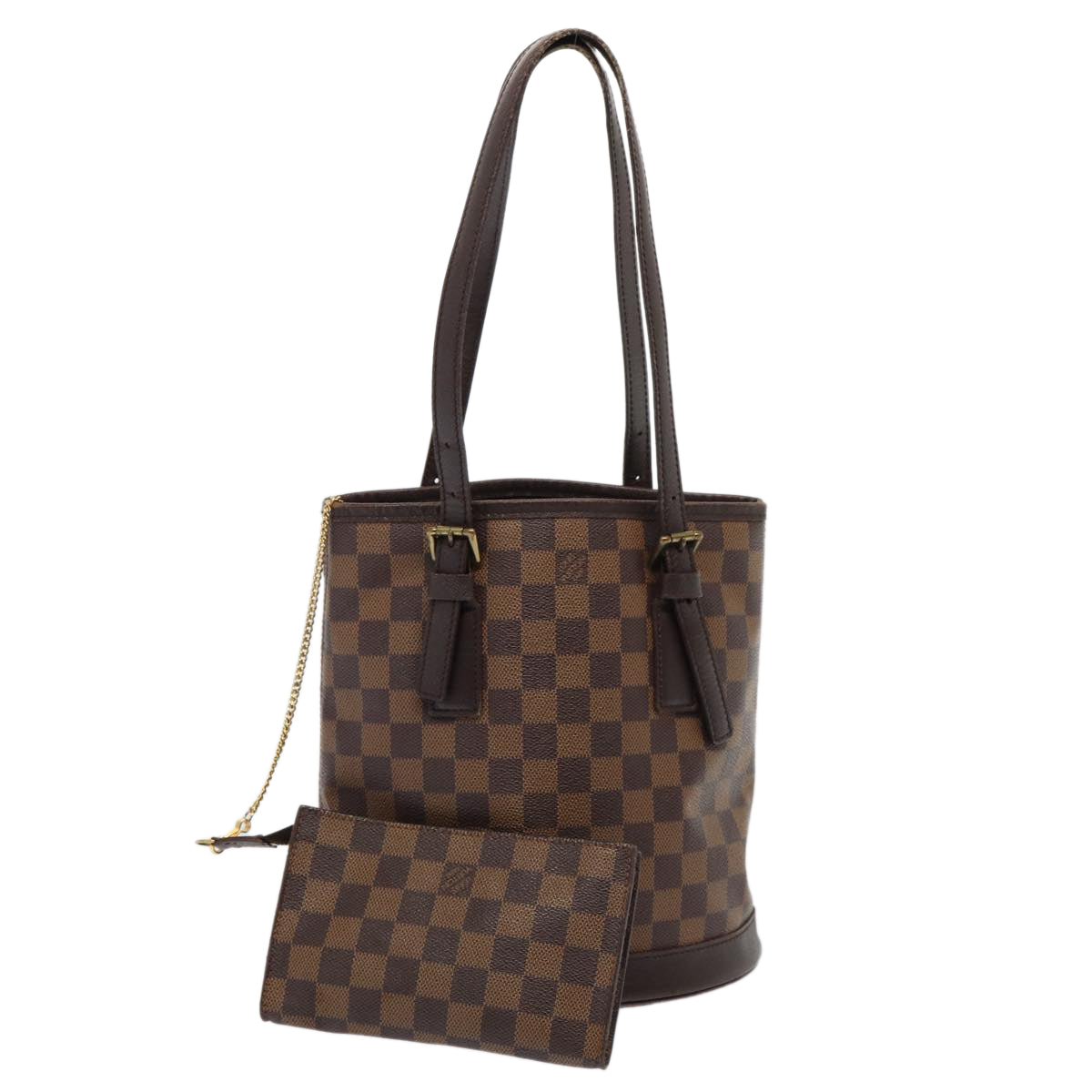 LOUIS VUITTON Damier Ebene Marais Shoulder Bag N42240 LV Auth ar12122