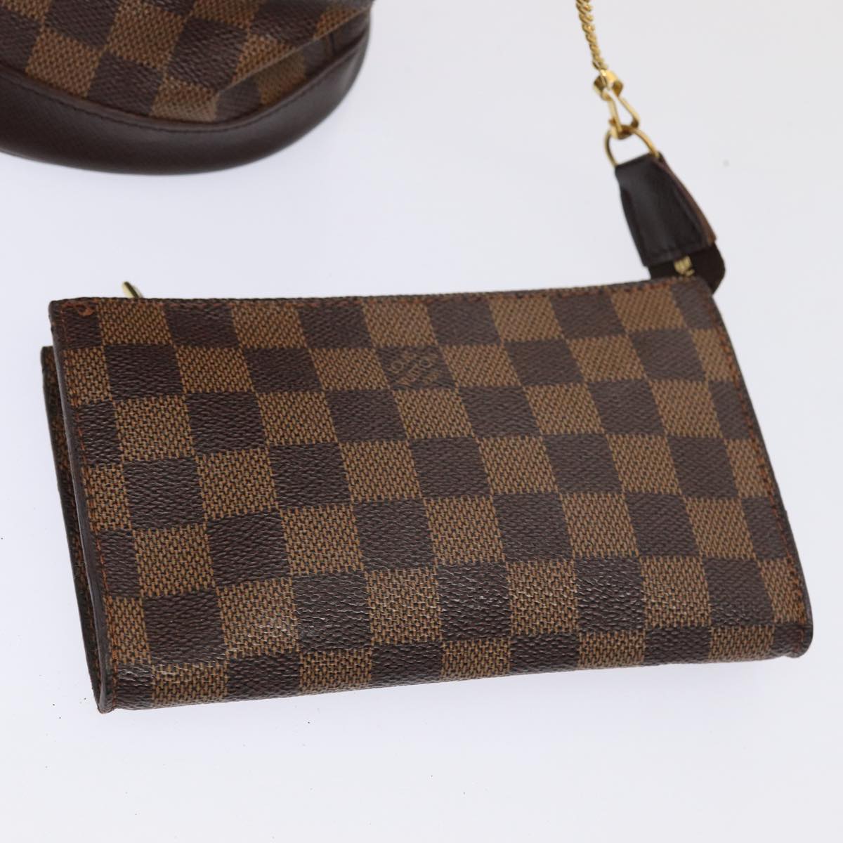 LOUIS VUITTON Damier Ebene Marais Shoulder Bag N42240 LV Auth ar12122