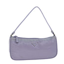 PRADA Accessory Pouch Nylon Purple Auth ar12130-1