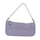 PRADA Accessory Pouch Nylon Purple Auth ar12130-2