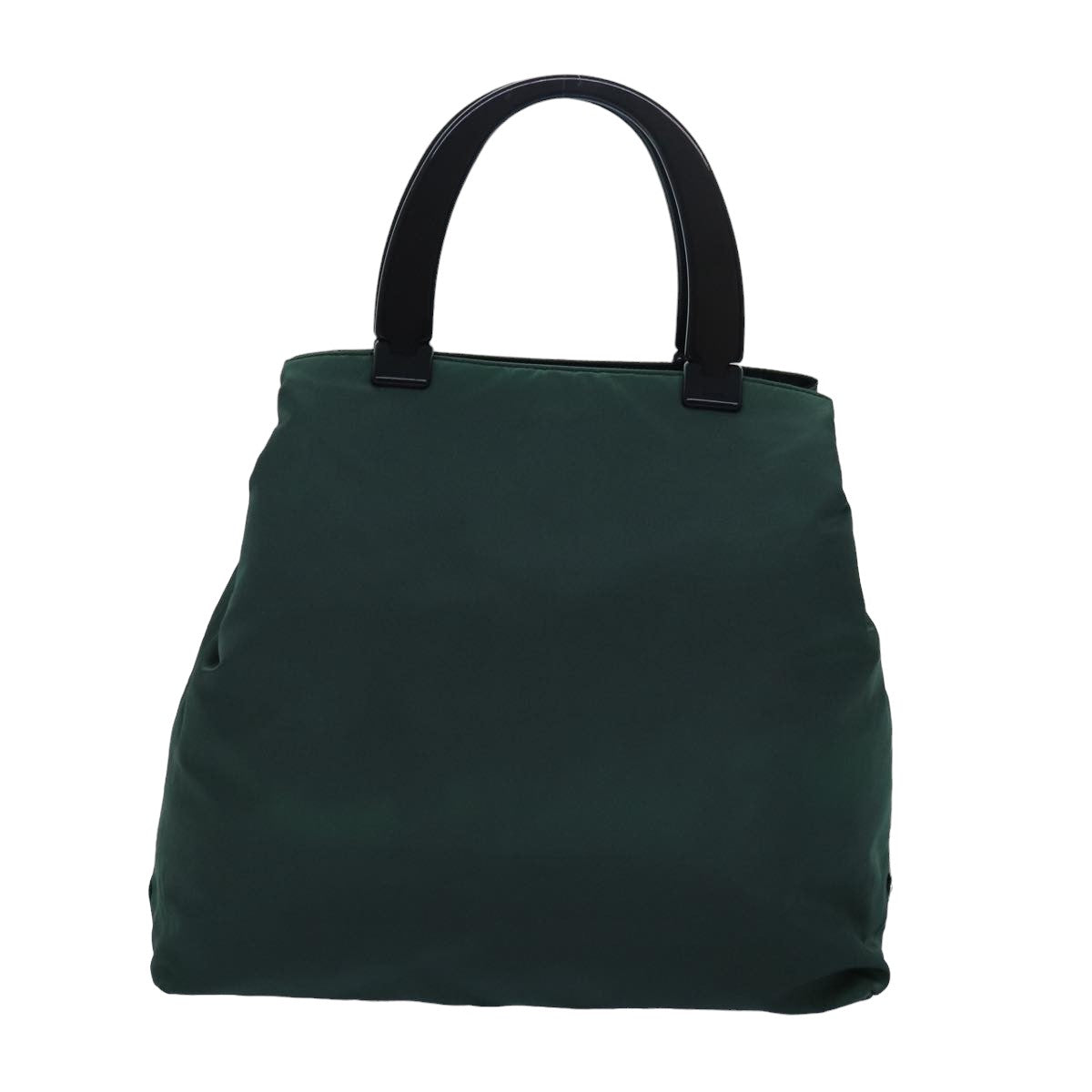 PRADA Hand Bag Nylon Green Auth ar12136