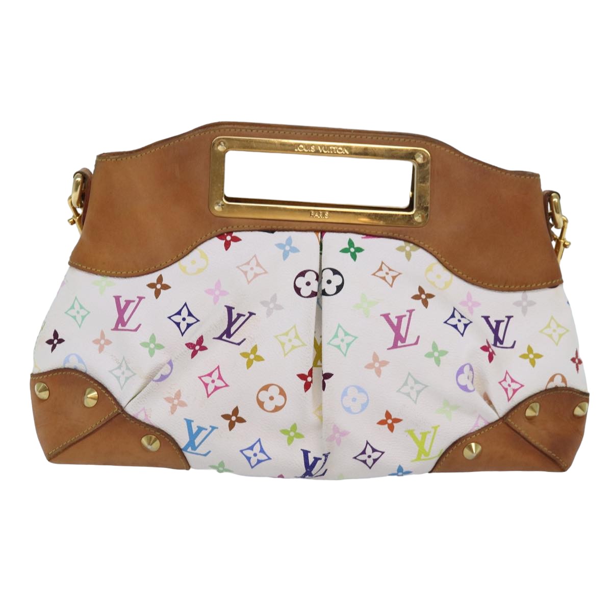 LOUIS VUITTON Monogram Multicolor Judy MM Hand Bag 2Way M40255 LV Auth ar12139 - 0