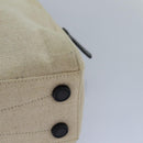 PRADA Hand Bag Canvas Beige Auth ar12140-16