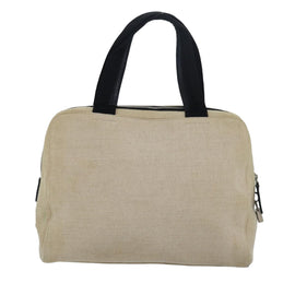 PRADA Hand Bag Canvas Beige Auth ar12140 - 0