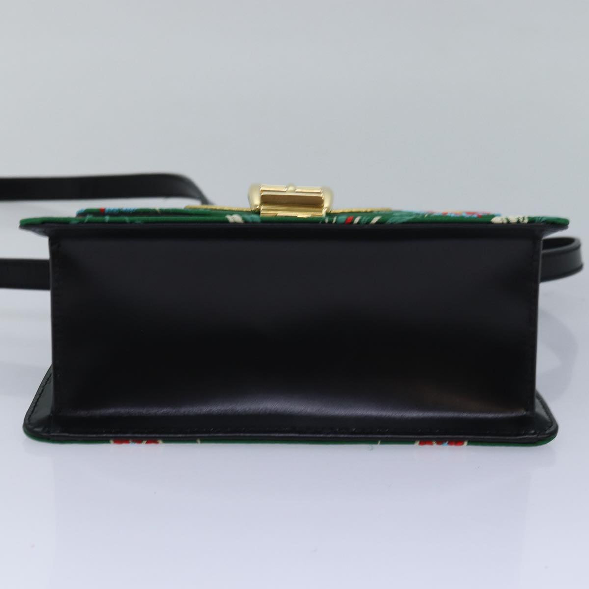 GUCCI Silvi Mini Hand Bag Satin 2way Multicolor 472107 Auth ar12144