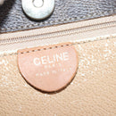 CELINE Macadam Canvas Hand Bag PVC Leather Brown Auth ar12154-15