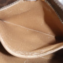 CELINE Macadam Canvas Hand Bag PVC Leather Brown Auth ar12154-20
