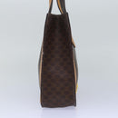 CELINE Macadam Canvas Hand Bag PVC Leather Brown Auth ar12154-5