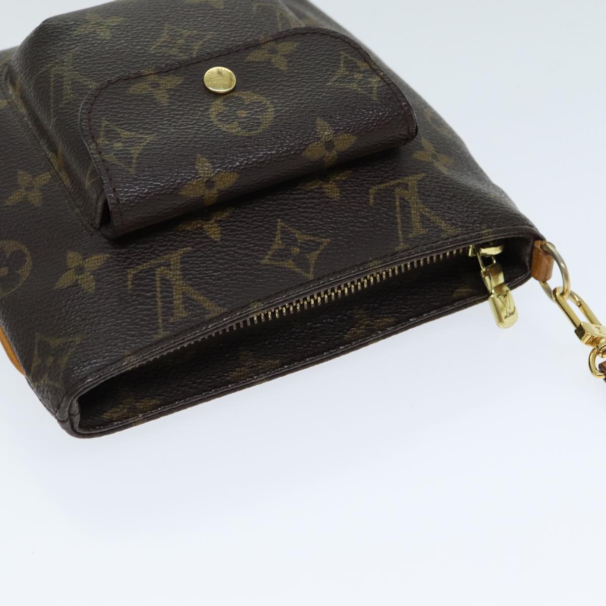 LOUIS VUITTON Monogram Partition Pouch M51901 LV Auth ar12155