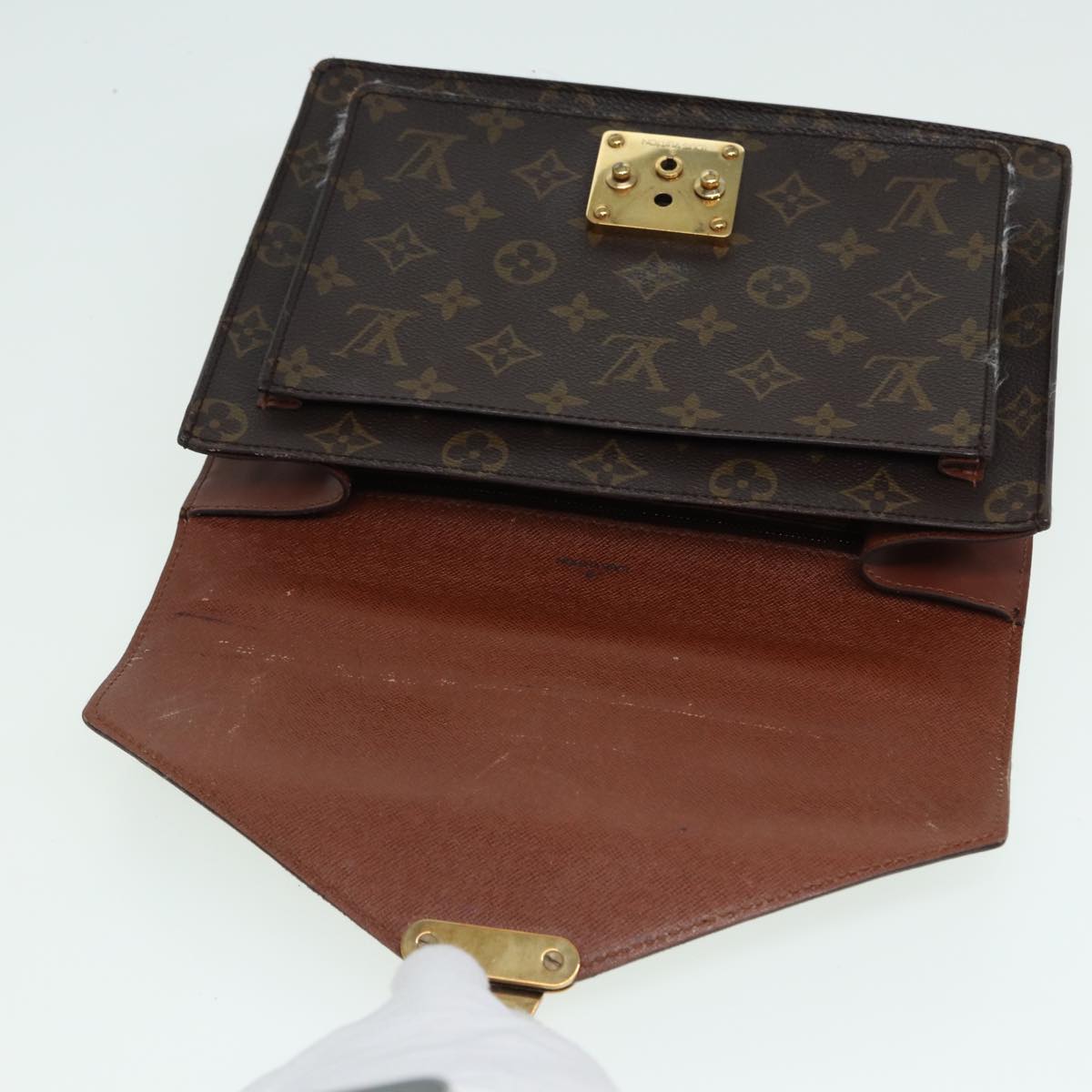 LOUIS VUITTON Monogram Monceau 26 Shoulder Bag M51187 LV Auth ar12172