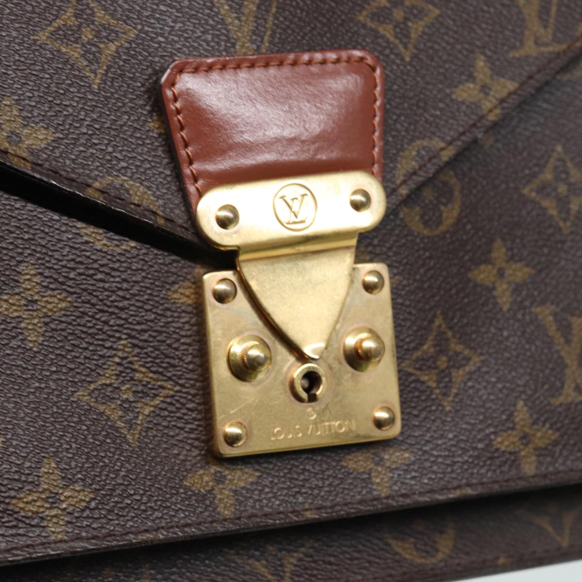 LOUIS VUITTON Monogram Monceau 28 Hand Bag 2way M51185 LV Auth ar12173