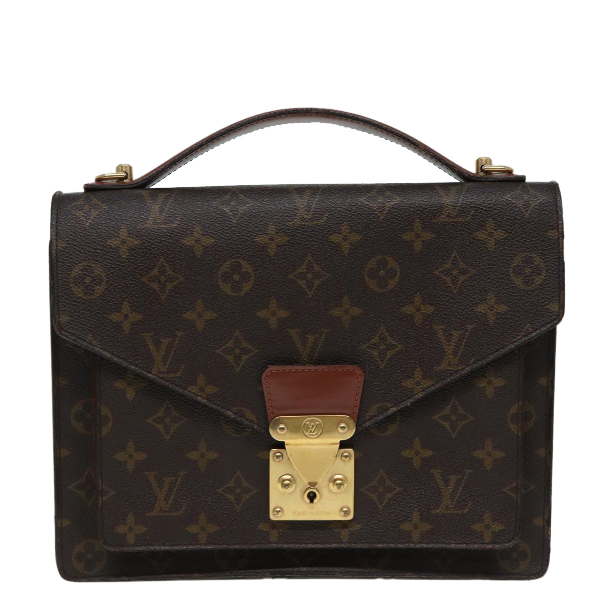 LOUIS VUITTON Monogram Monceau 28 Hand Bag 2way M51185 LV Auth ar12173