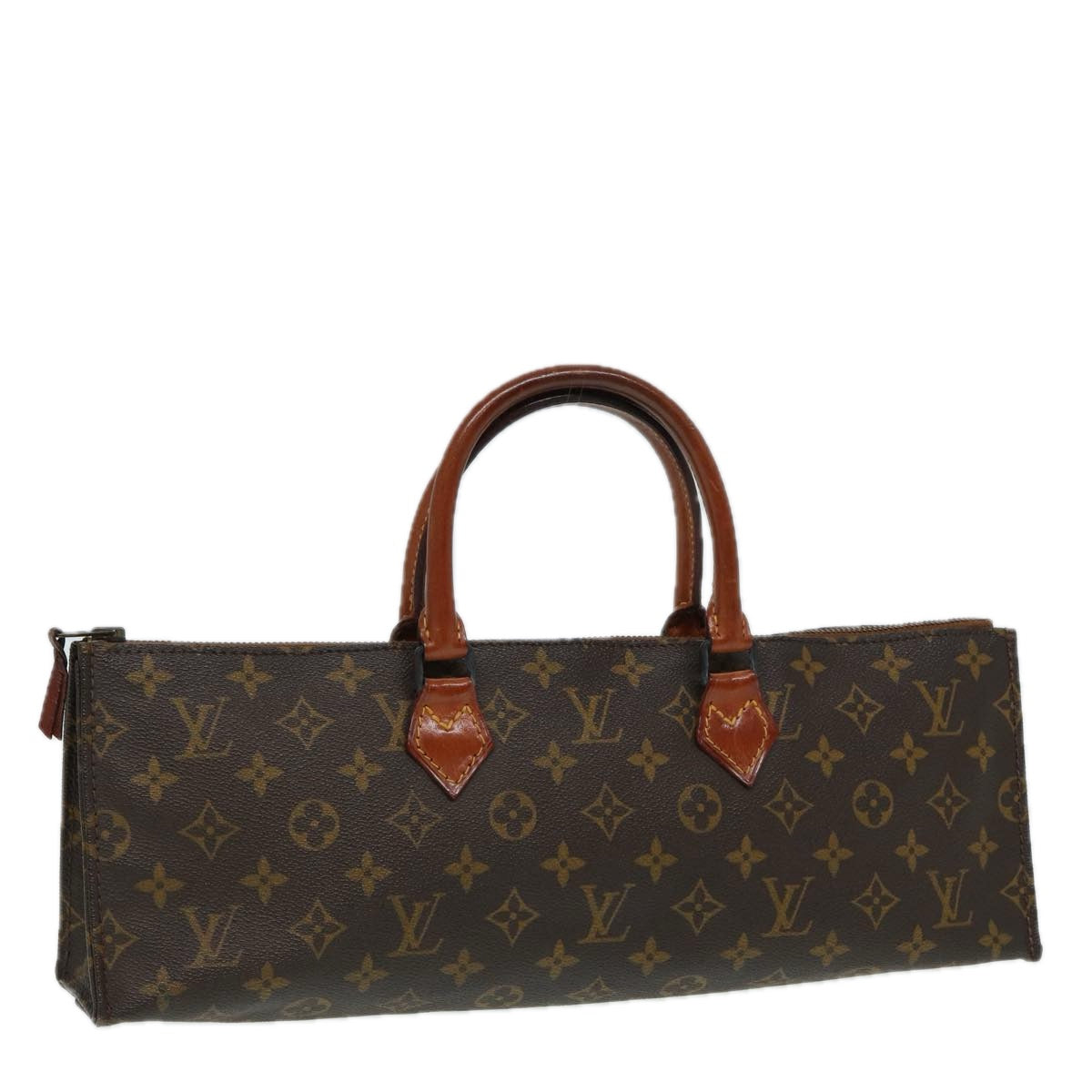 LOUIS VUITTON Monogram Sac Triangle Hand Bag Vintage M51360 LV Auth ar12184