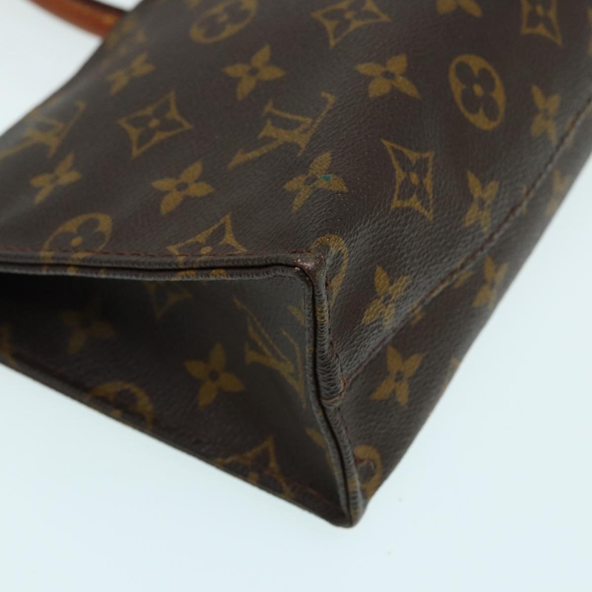 LOUIS VUITTON Monogram Sac Triangle Hand Bag Vintage M51360 LV Auth ar12184