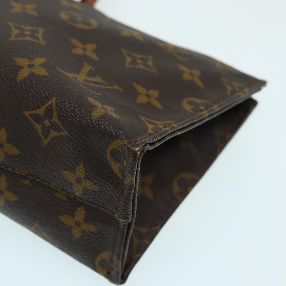 LOUIS VUITTON Monogram Sac Triangle Hand Bag Vintage M51360 LV Auth ar12184