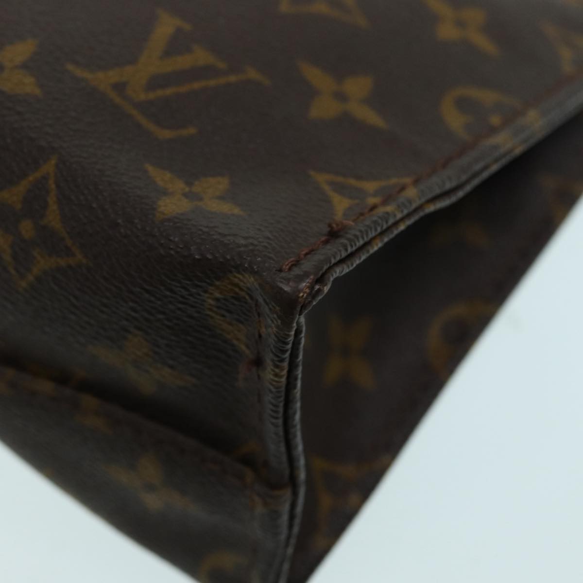 LOUIS VUITTON Monogram Sac Triangle Hand Bag Vintage M51360 LV Auth ar12184