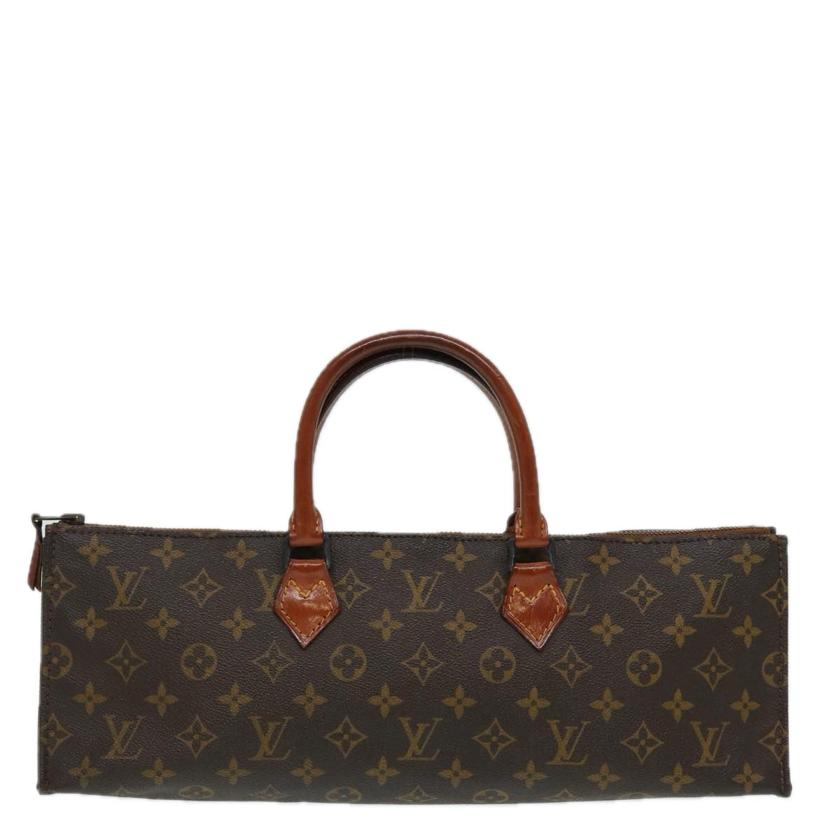 LOUIS VUITTON Monogram Sac Triangle Hand Bag Vintage M51360 LV Auth ar12184