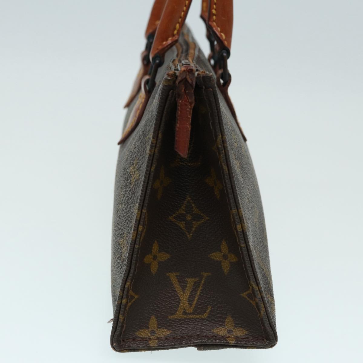 LOUIS VUITTON Monogram Sac Triangle Hand Bag Vintage M51360 LV Auth ar12184