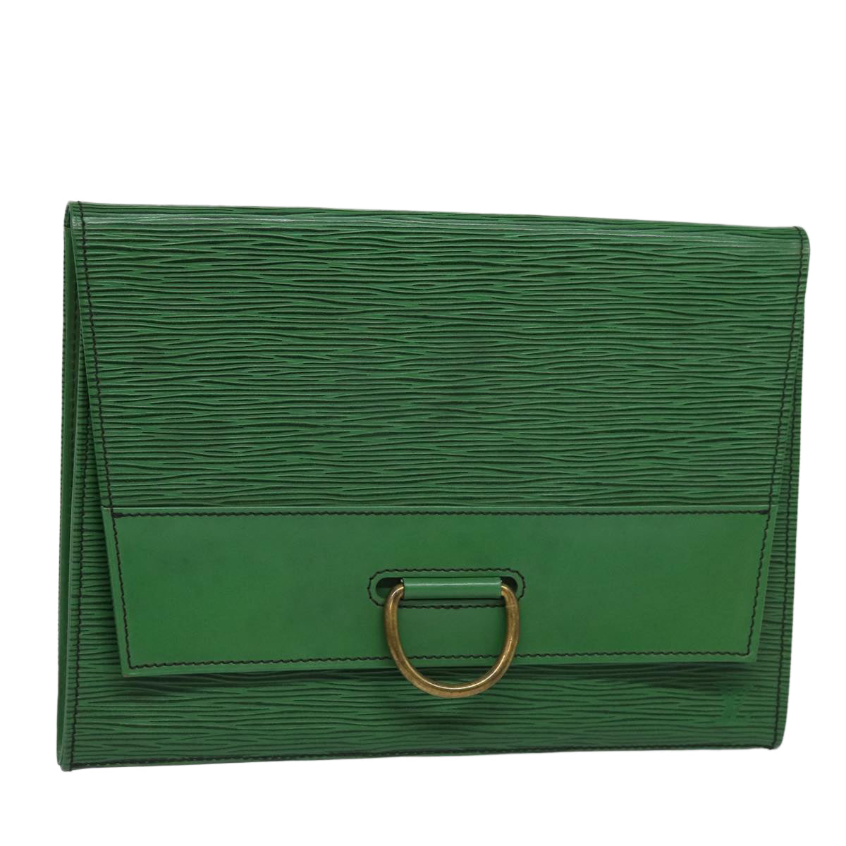 LOUIS VUITTON Epi Jena Clutch Bag Green M52724 LV Auth ar12186