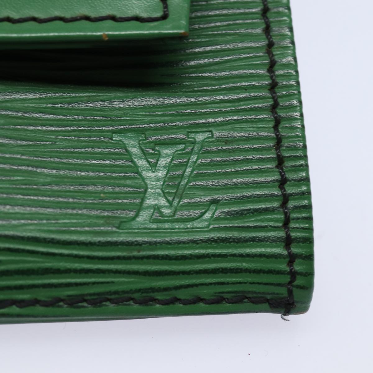 LOUIS VUITTON Epi Jena Clutch Bag Green M52724 LV Auth ar12186