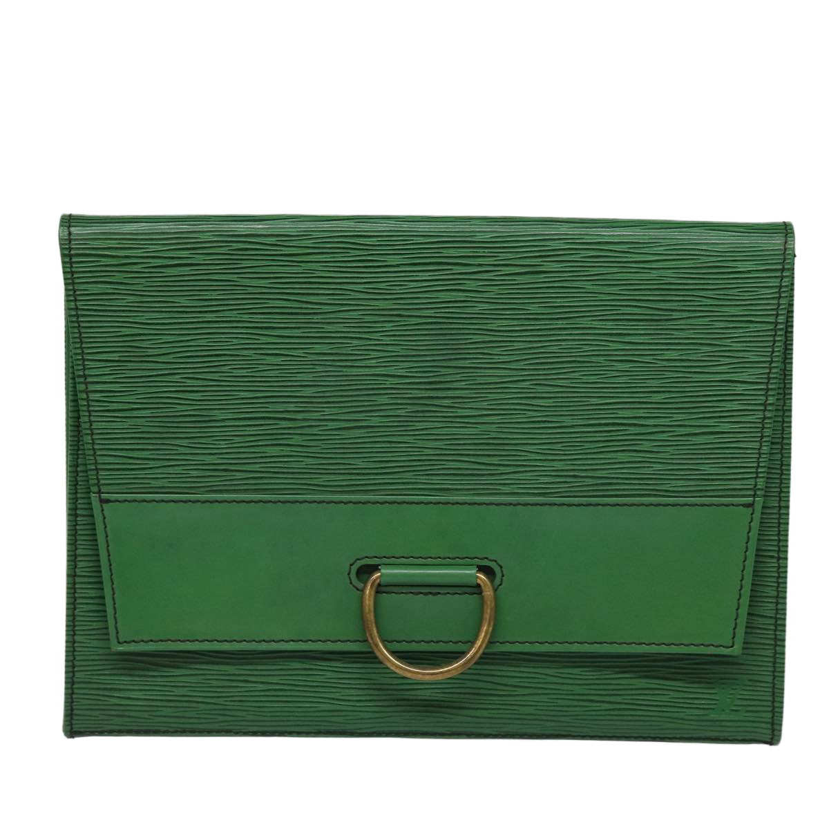 LOUIS VUITTON Epi Jena Clutch Bag Green M52724 LV Auth ar12186