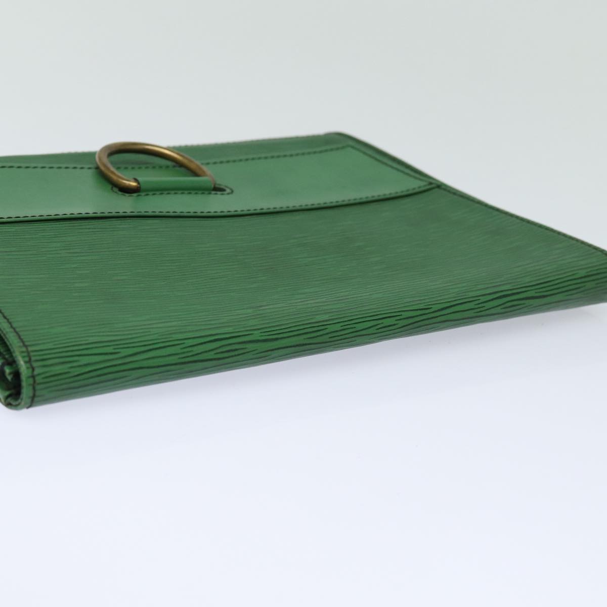 LOUIS VUITTON Epi Jena Clutch Bag Green M52724 LV Auth ar12186