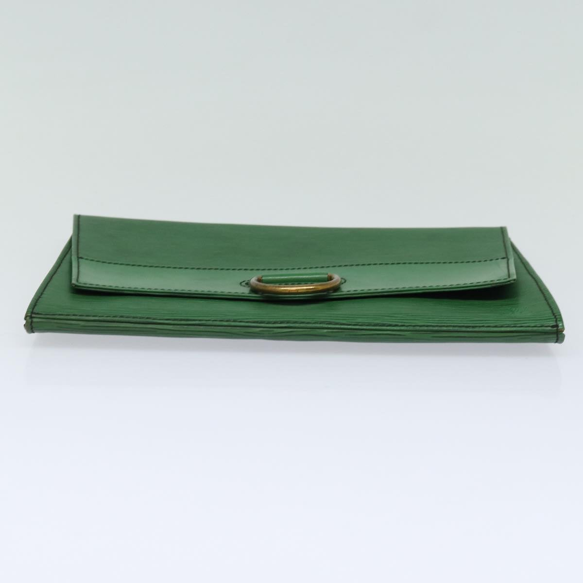 LOUIS VUITTON Epi Jena Clutch Bag Green M52724 LV Auth ar12186