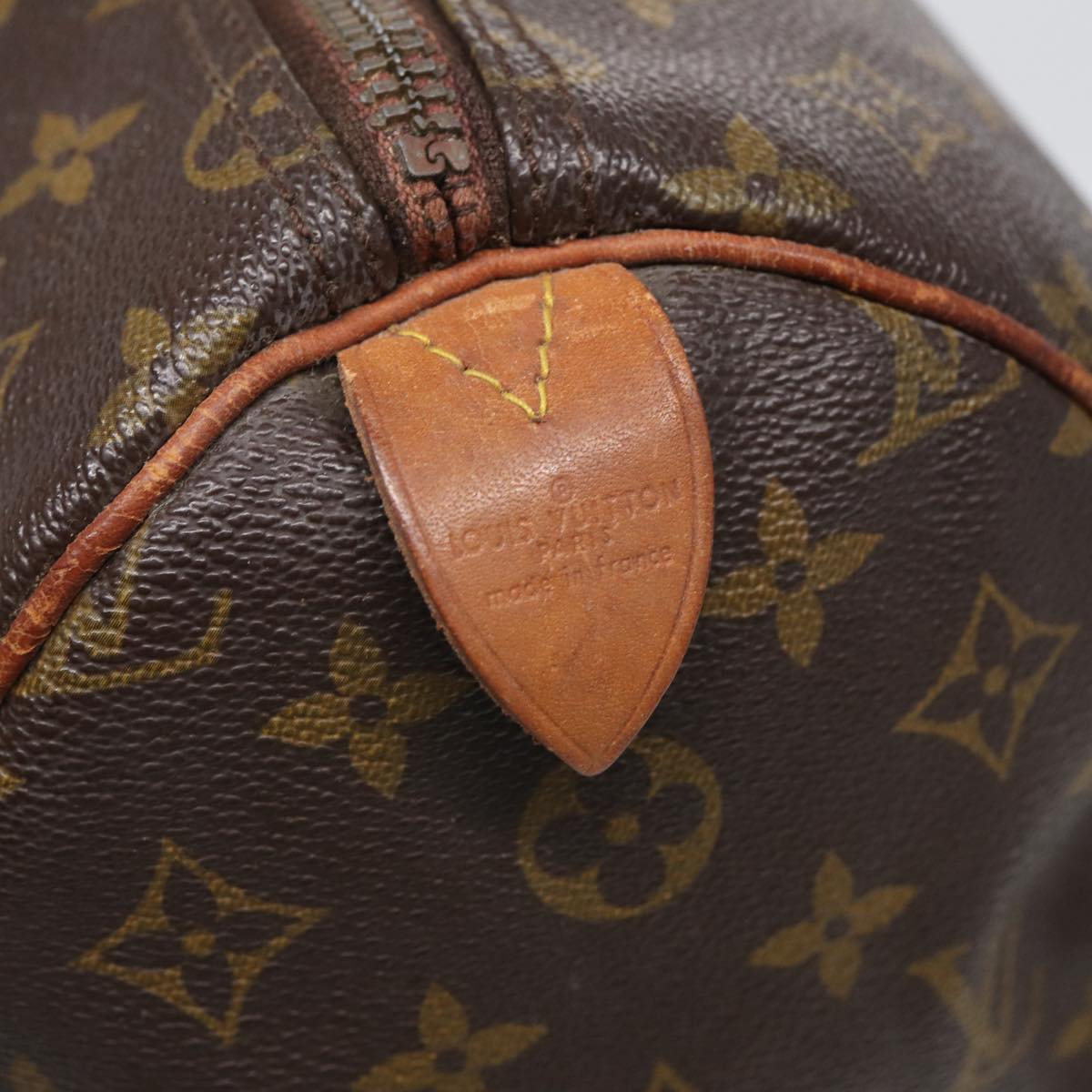 LOUIS VUITTON Monogram Speedy 35 Hand Bag M41524 LV Auth ar12189