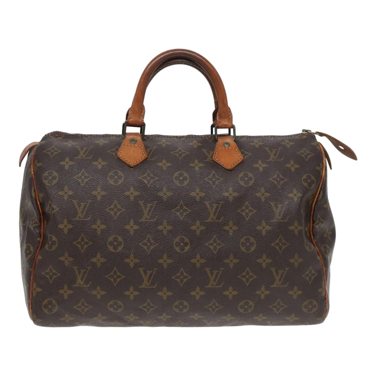 LOUIS VUITTON Monogram Speedy 35 Hand Bag M41524 LV Auth ar12189